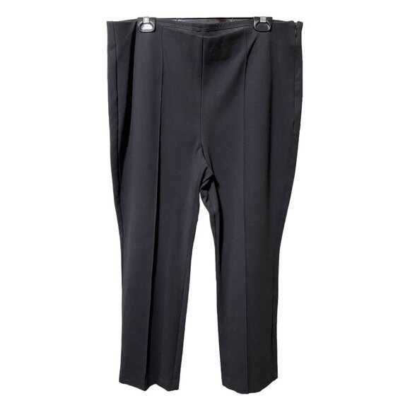 Chico's Black Side Zipper Pants‎ with Seam on Front - Picture 1 of 4